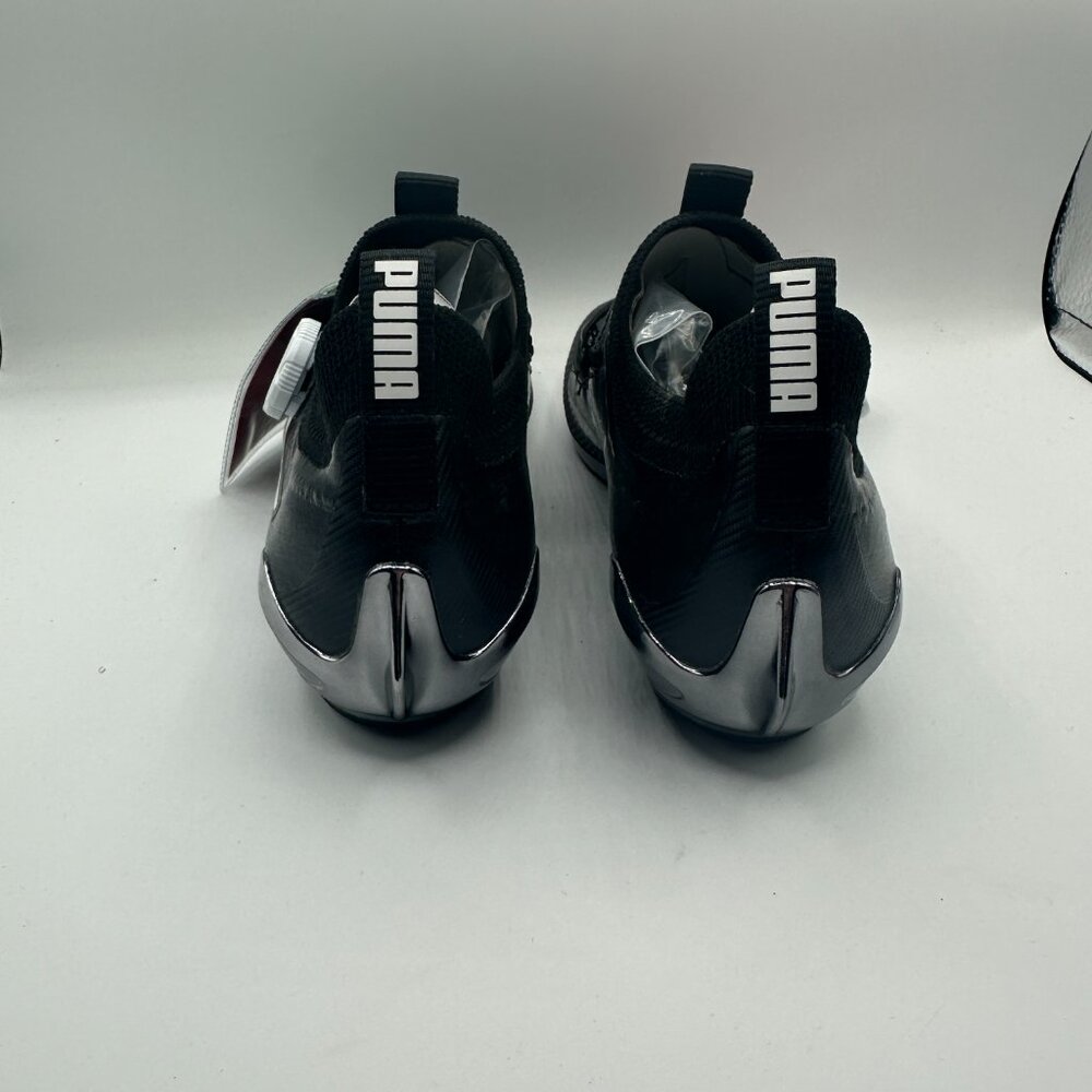PUMA PWRSPIN Indoor Cycling Shoes Black/White 378096-04 Men's 5 NEW - Picture 6 of 10